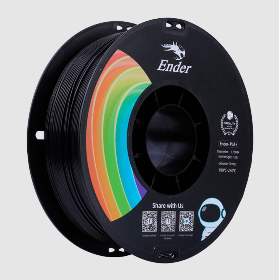 Filamento PLA+ 1.75mm Negro – Creality Ender