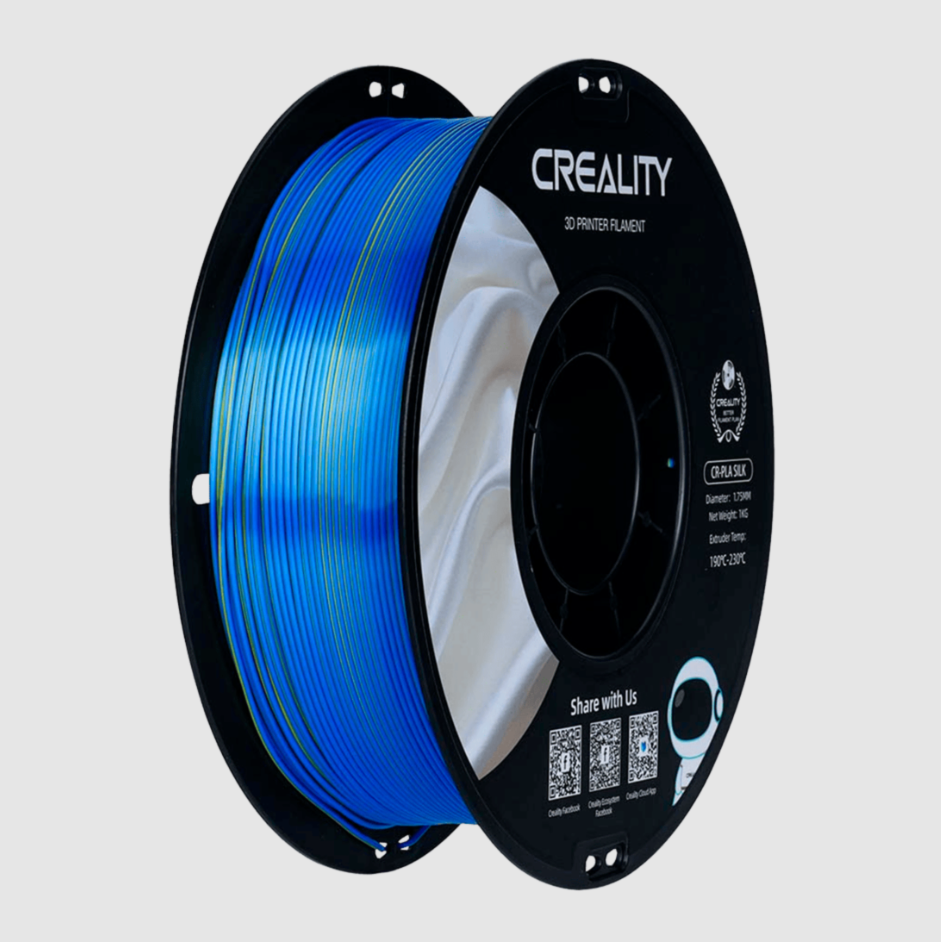 Filamento CR‑PLA SILK 1.75mm Amarillo Azul – Creality
