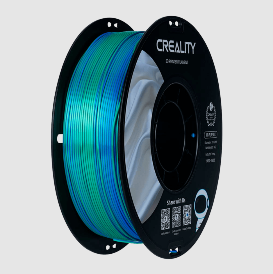 Filamento CR‑PLA SILK 1.75mm Azul Verde – Creality
