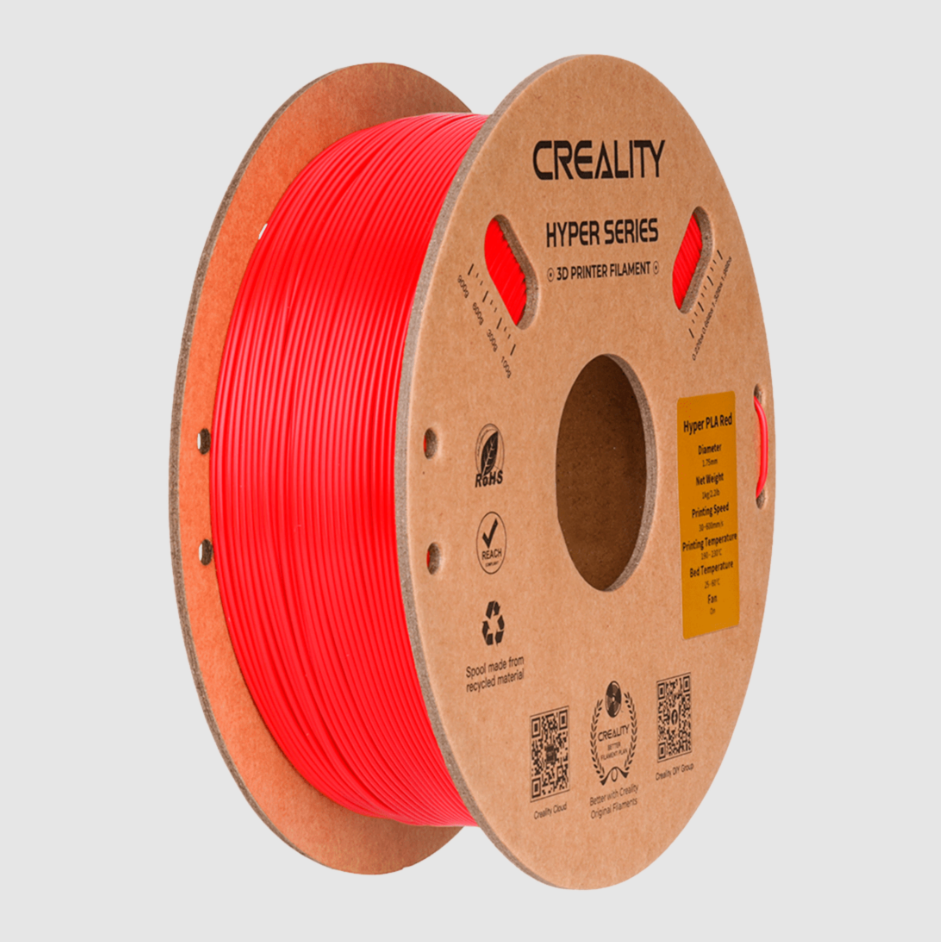 Filamento Hyper PLA 1.75mm Rojo – Creality