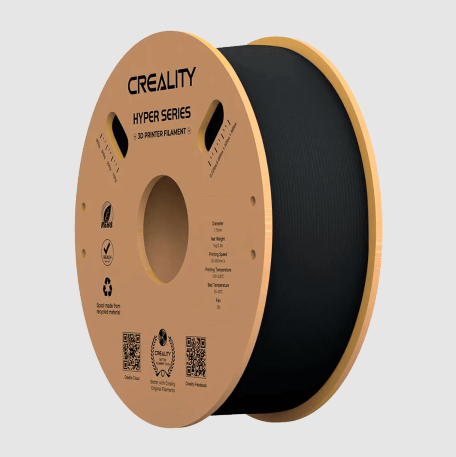 Filamento Hyper PLA 1.75mm Negro – Creality