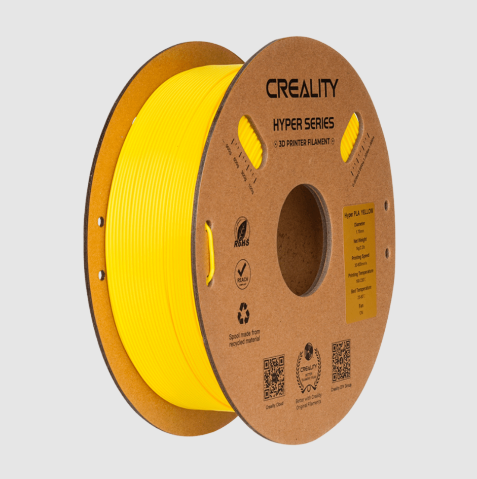 Filamento Hyper PLA 1.75mm Amarillo – Creality