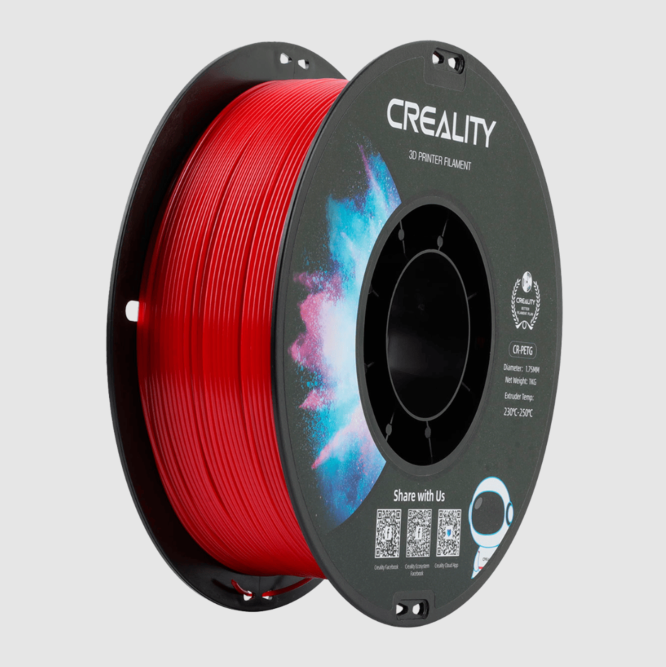 Filamento CR‑PETG 1.75mm Rojo – Creality