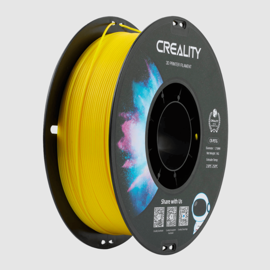 Filamento CR‑PETG 1.75mm Amarillo – Creality