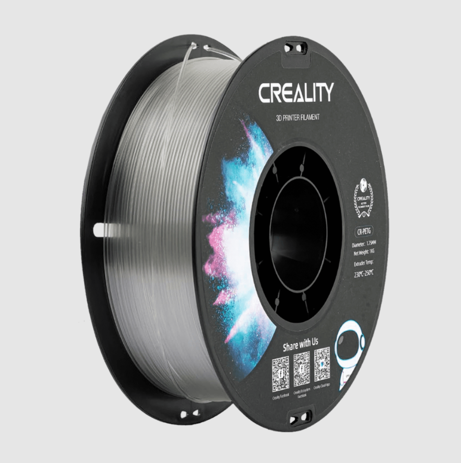 Filamento CR‑PETG 1.75mm Transparente – Creality